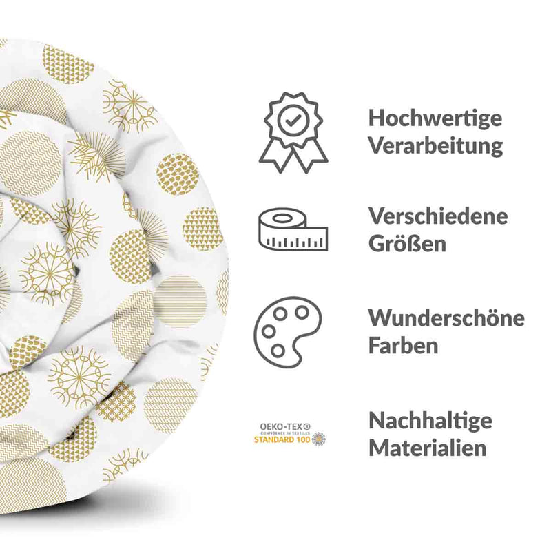 Therapiedekens katoenen hoes gouden kerstversiering