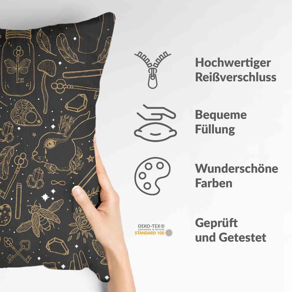 Gezondheidskussen Zwart Tover