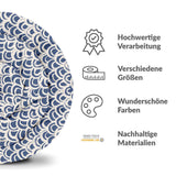 Therapiedekens katoenen hoes blauw golfpatroon