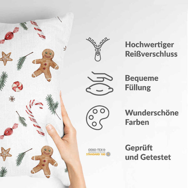 Gezondheidskussen witte kersttijd
