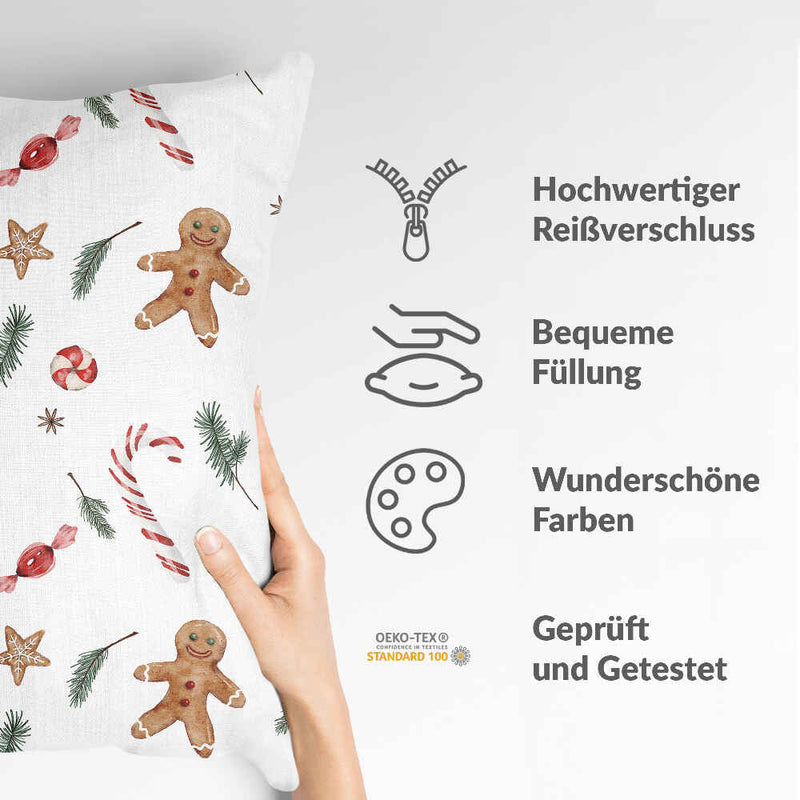 Gezondheidskussen witte kersttijd