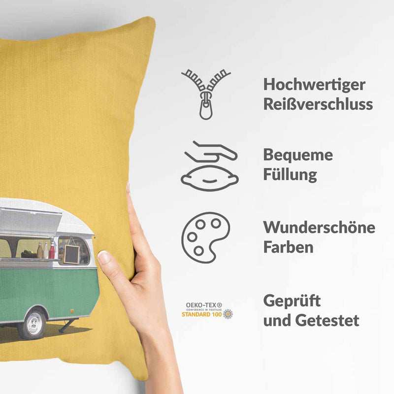 Gezondheidskussen Geel met Bus