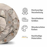 Therapiedekens katoenen hoes beige met motten