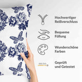 Gezondheidskussen Bloemen Schedel