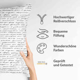 Gezondheidskussen wit met opschrift