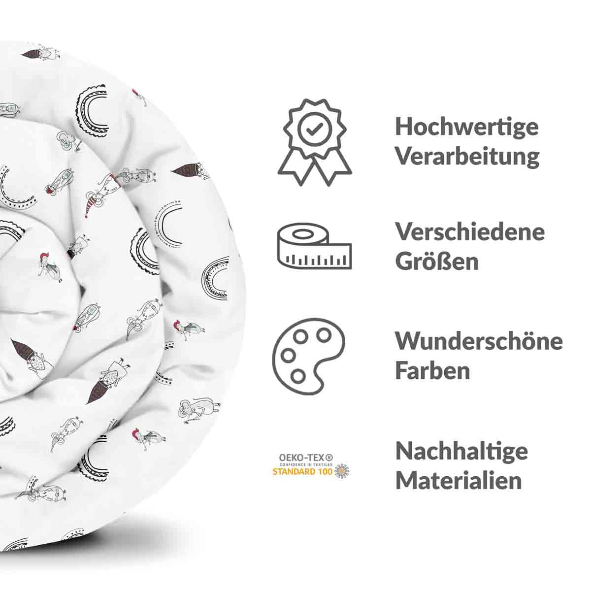 Original Therapiedecke - Baumwollbezug mit Mäusen