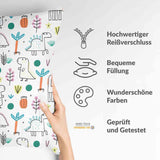 Gezondheidskussen met kleurrijke dino's