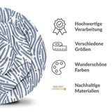 Therapie dekens katoenen hoes golvend patroon blauw