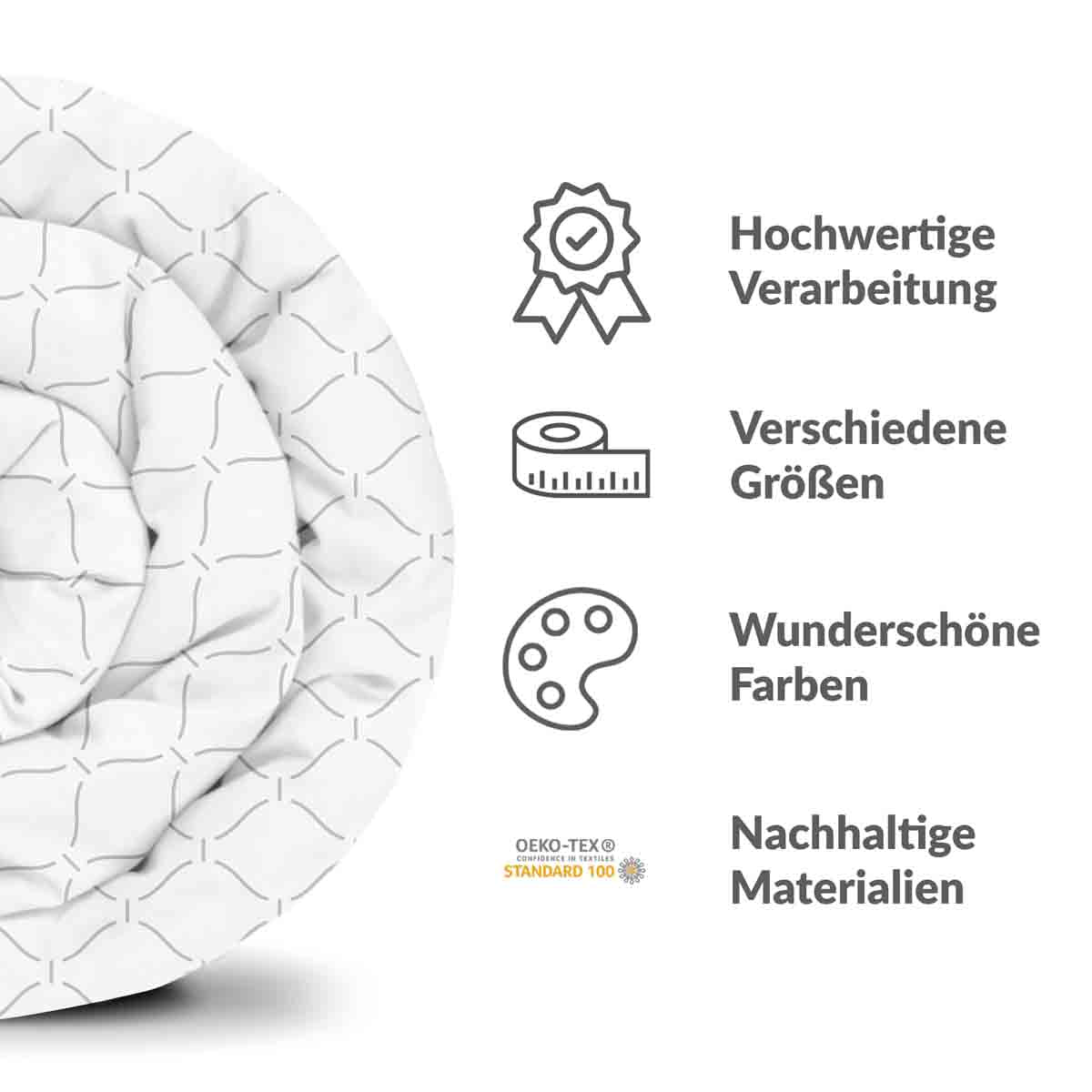 Original Therapiedecke - Baumwollbezug welliges Muster
