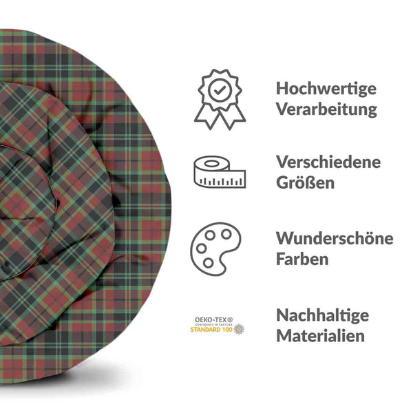 Therapiedekens beddengoed set kerstachtig ruitpatroon