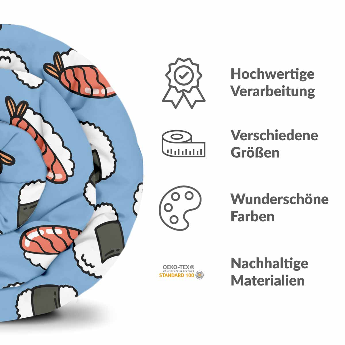 Original Therapiedecke - Baumwollbezug mit Sashimi