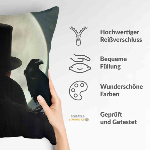 Gezondheidskussen man in maanlicht