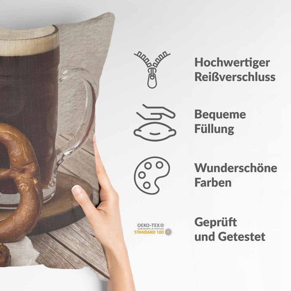 Gezondheidskussen met pretzels