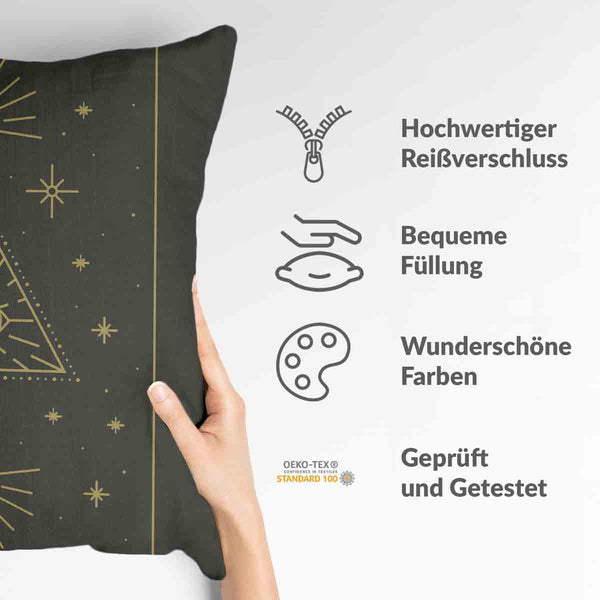 Gezondheidskussen Zwart Zon en Kosmos