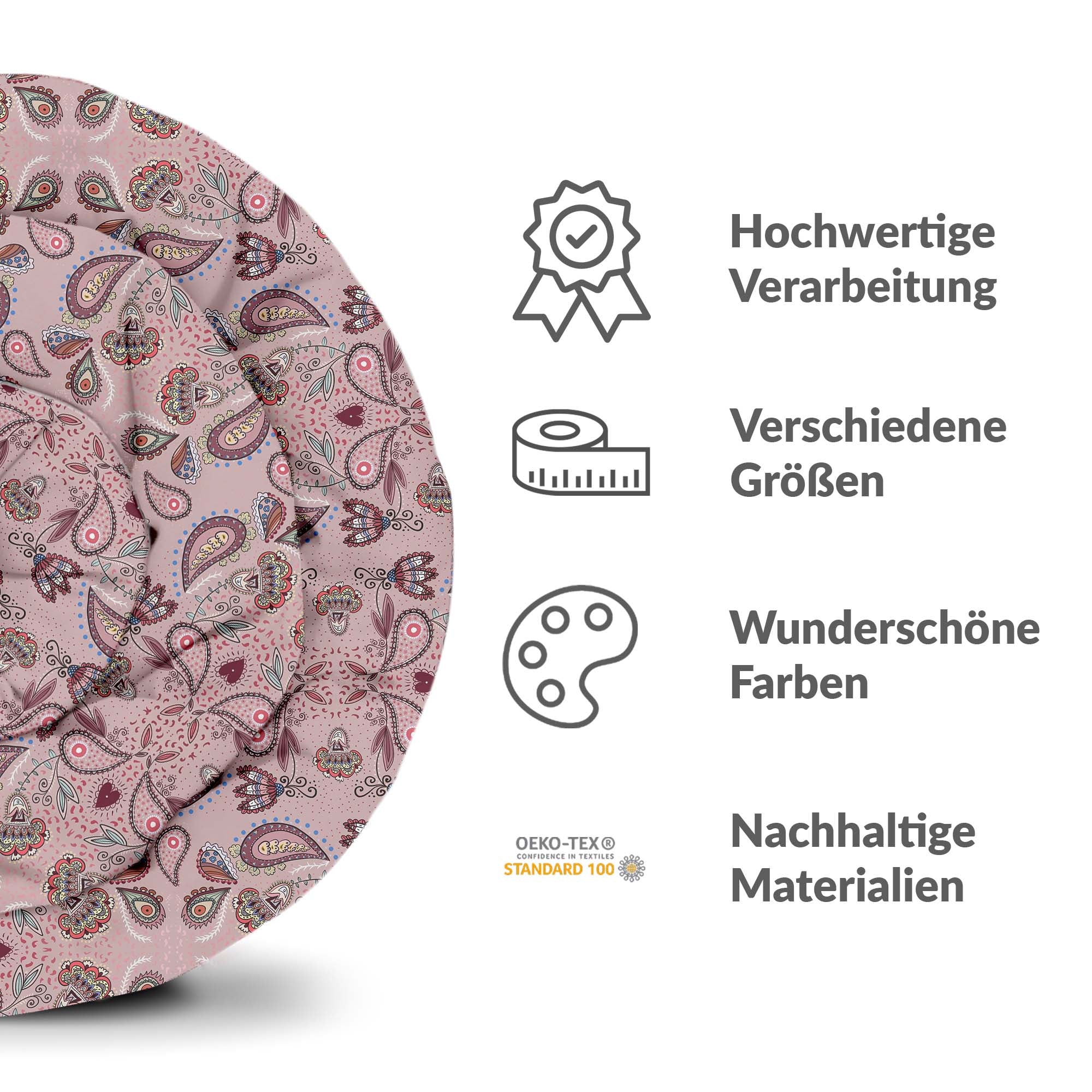 Originele therapiedeken - katoenen hoes roze mandala
