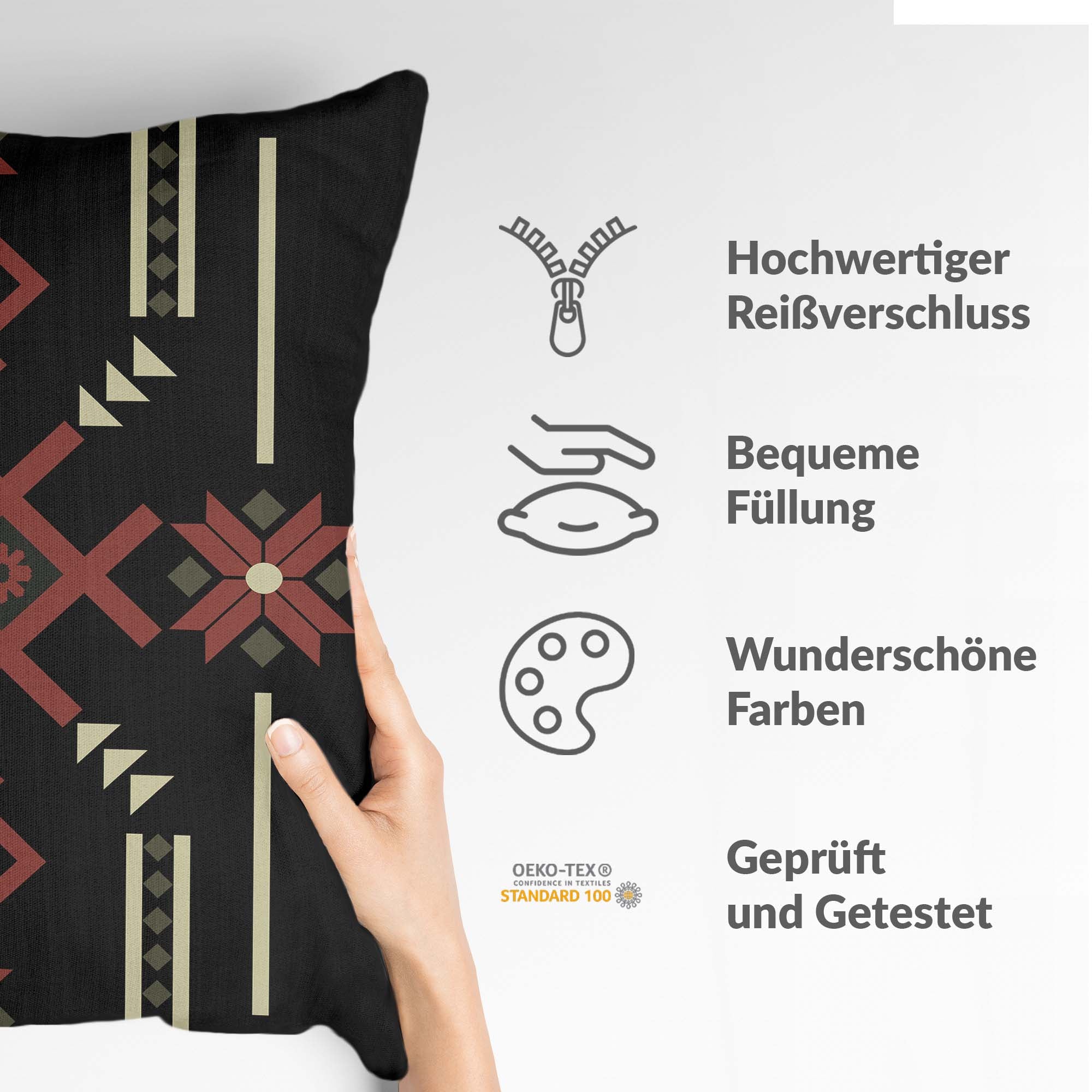 Gezondheidskussen met grote sneeuwvlok