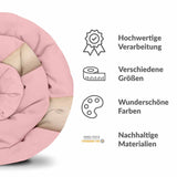 Therapiedekens beddengoed set roze met drakenfruit