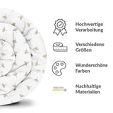 Therapiedekens beddengoed set wit met kleine maretak takjes