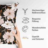 Gezondheidskussen met roze asterbloemen