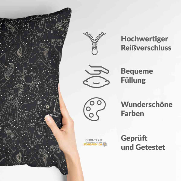 Gezondheidskussen Zwart Horoscoop