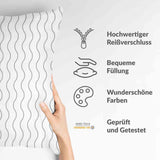 Gezondheidskussen Lichtgrijze Golven