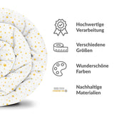 Therapiedekens beddengoedset wit met gele sterren
