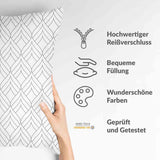 Gezondheidskussen wit met 3D vormen