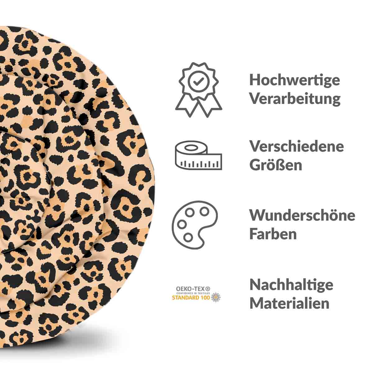 Original Therapiedecke - Baumwoll Bettwäsche Set Leoparden Print