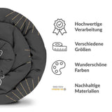 Therapiedekens Beddengoed Set Zwart met Motte