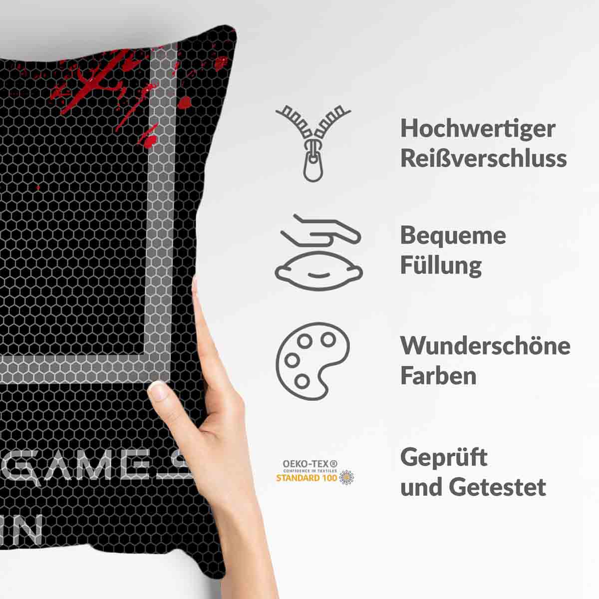 Gezondheidskussen Zwart Let's Play