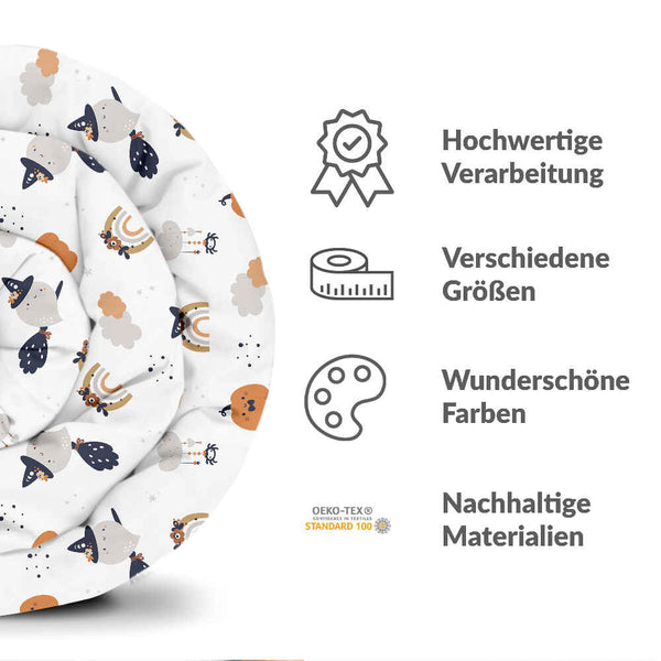 Therapiedecken beddengoed set wit herfst