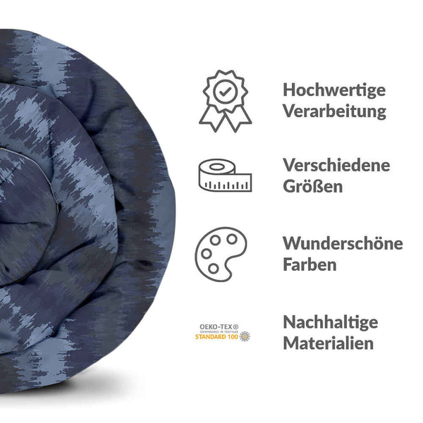 Therapie dekens katoenen hoes blauwe geluidsgolven