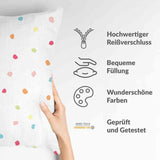 Gezondheidskussen stippen kleurrijk
