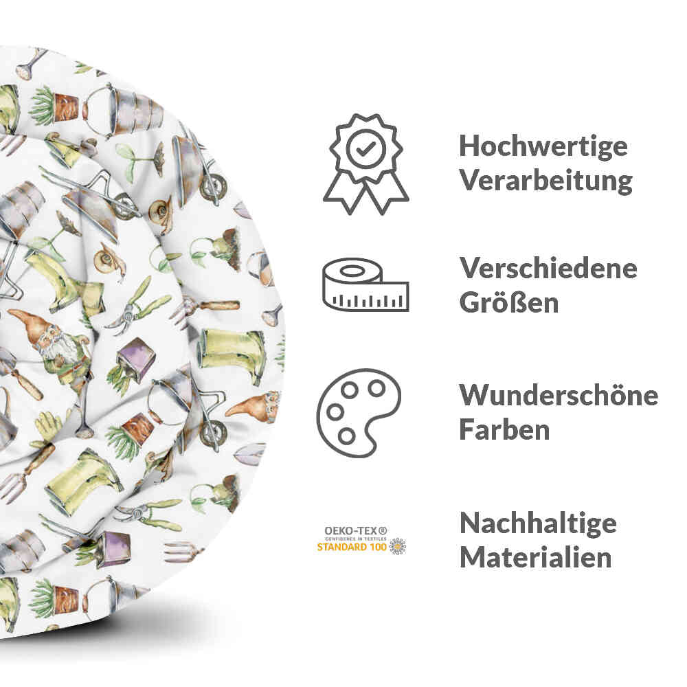 Original Therapiedecke - Baumwollbezug Weiß Gartenarbeit