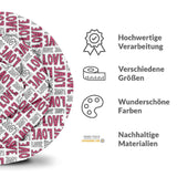 Therapiedekens katoenen hoes wit L.O.V.E