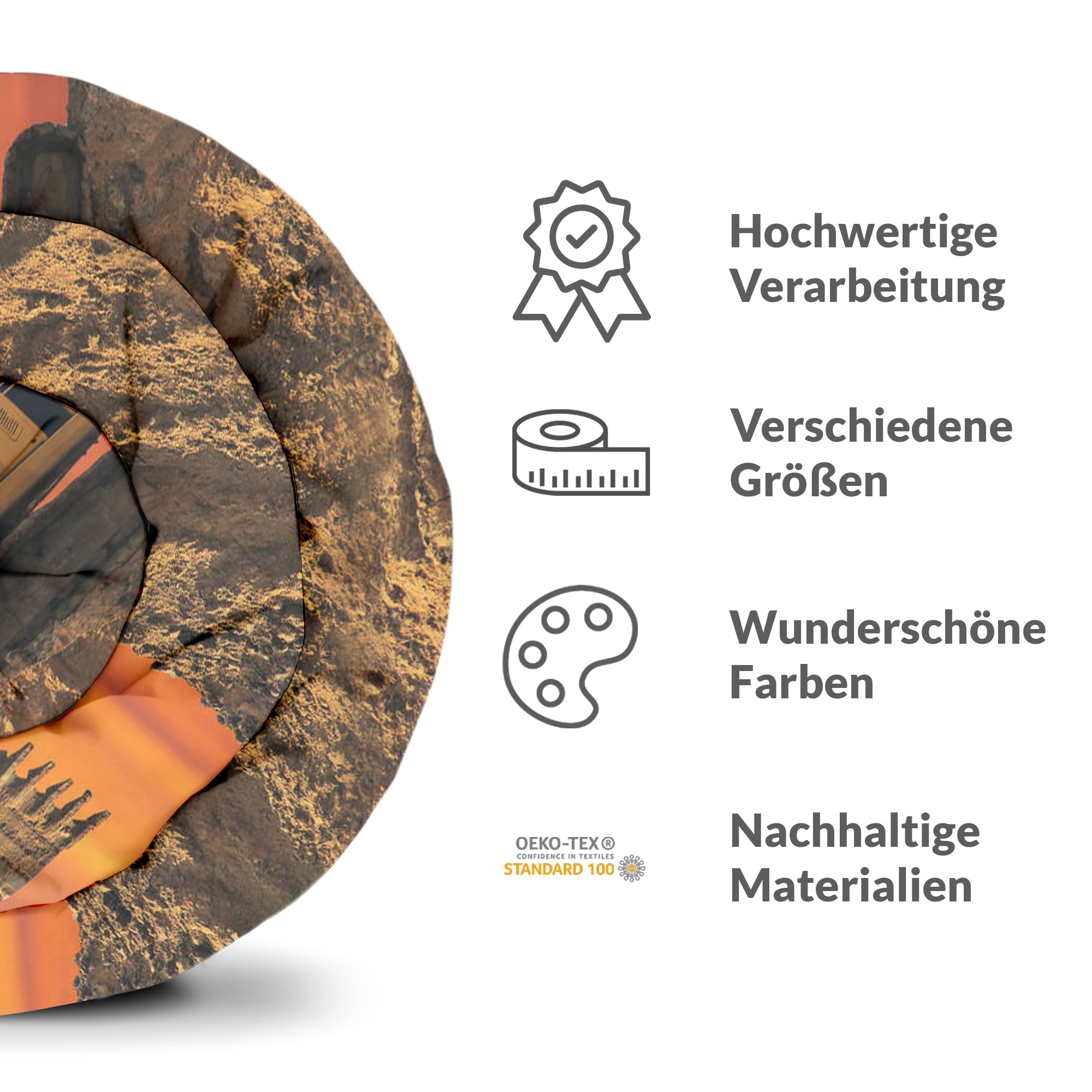 Originele therapiedeken - katoenen hoes tractor bij zonsopgang