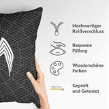 Gezondheidskussen Zwart met Spin