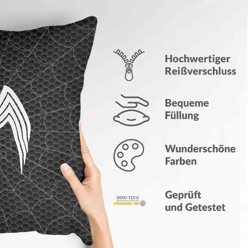 Gezondheidskussen Zwart met Spin