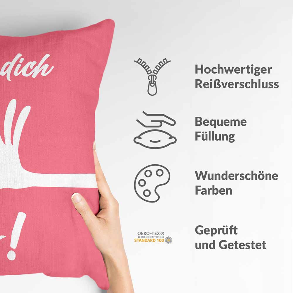 Gezondheidskussen Roze Ik hou van je