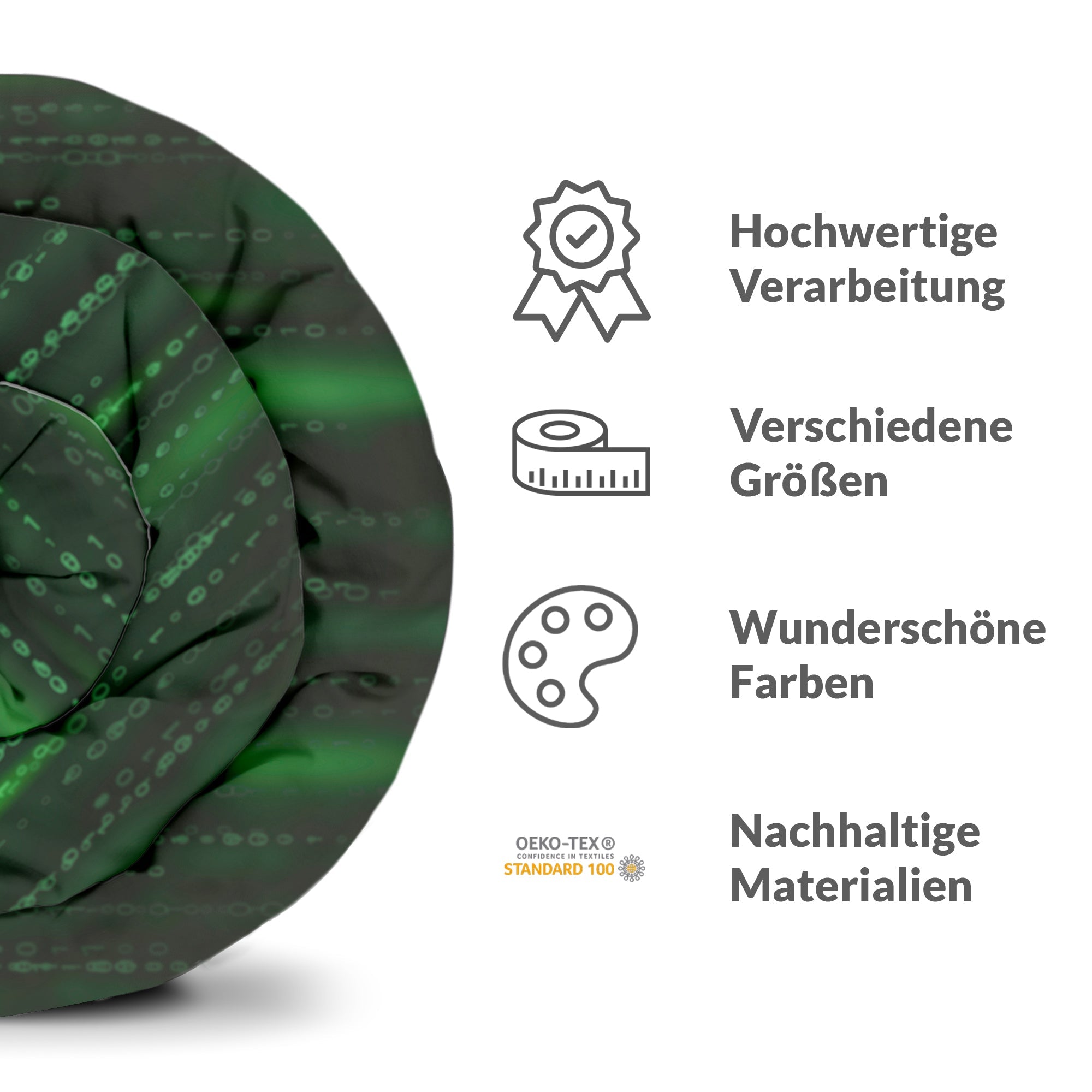 Therapiedekens Beddengoed Set Groene Cijfercode