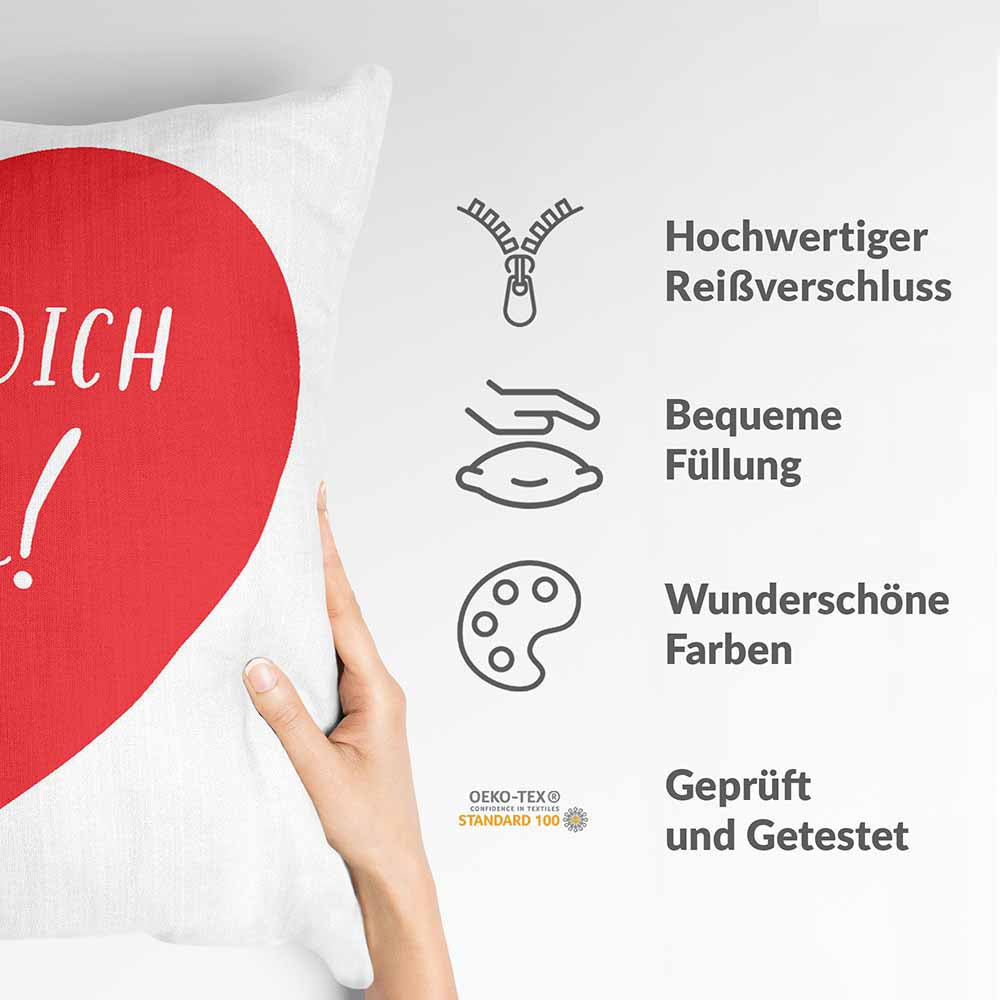 Gezondheidskussen Hart Ik hou van je