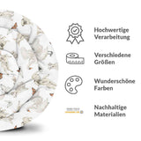 Therapiedekens katoenen hoes wit schattige dieren