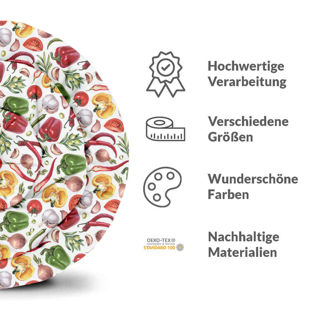 Original Therapiedecke - Baumwollbezug mit Gemüse