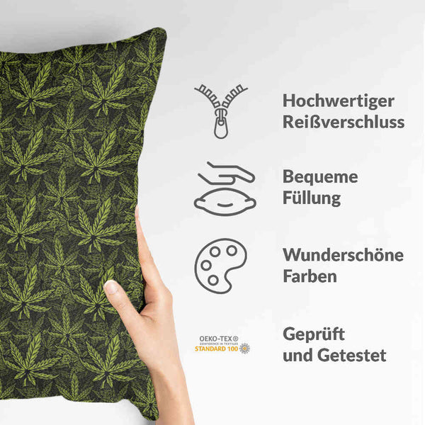 Gezondheidskussen hennepblad