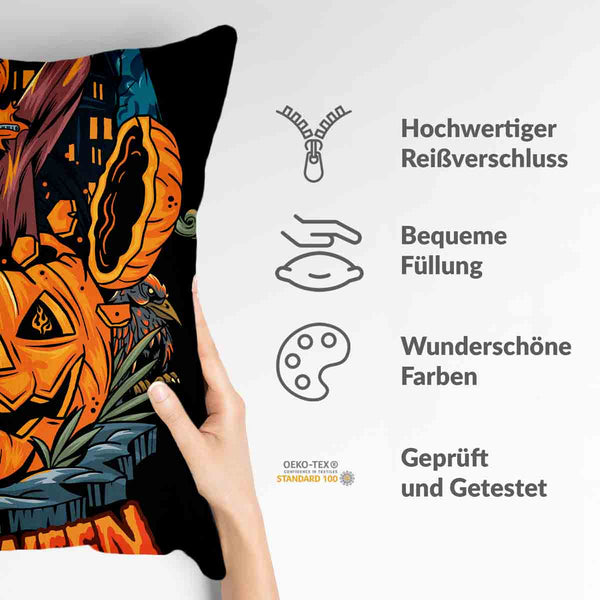 Gezondheidskussen Halloween Pompoen