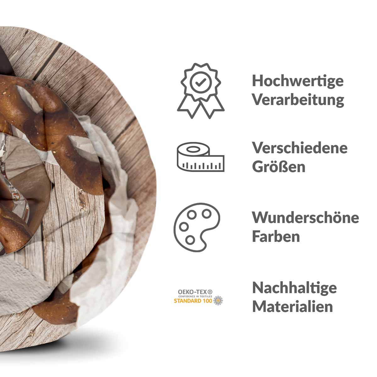 Therapiedekens beddengoedset met pretzels