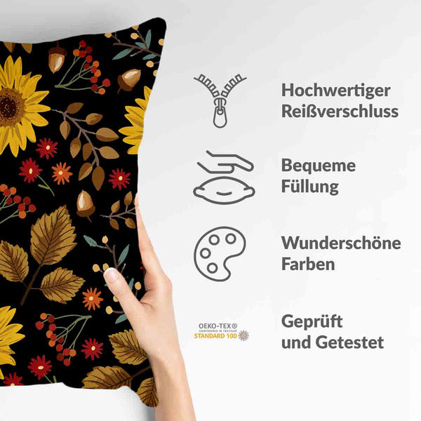 Gezondheidskussen met zonnebloem
