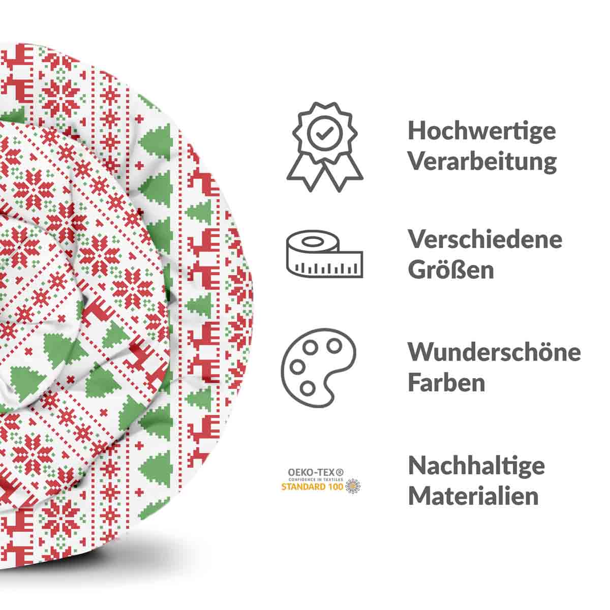Original Therapiedecke - Baumwoll Bettwäsche Set Weihnachten in Norwegen