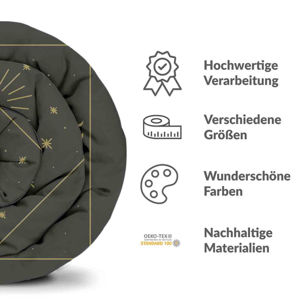 Therapiedekens Beddengoed Set Zwart Zon en Kosmos
