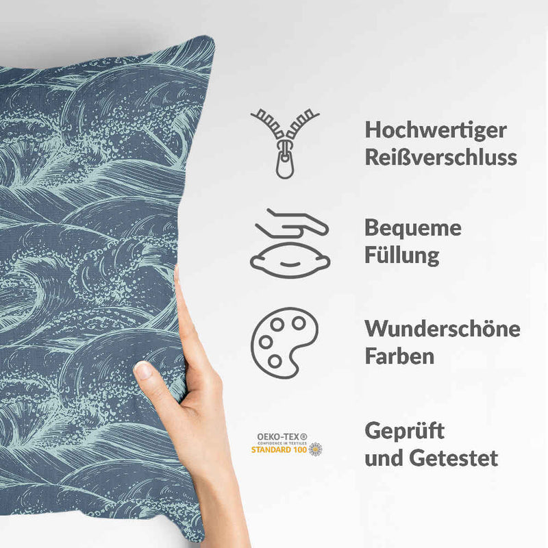 Gezondheidskussen golven in de zee